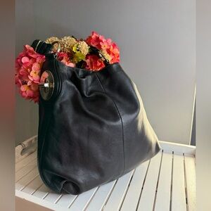 Coach Peyton Leather Hobo Bucket Shoulderbag Tote Handbag 14502